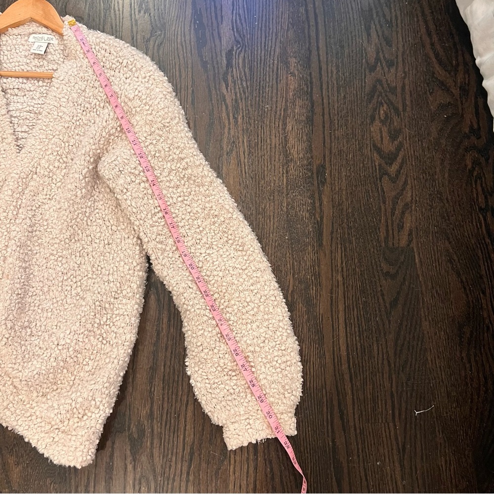 Rachel Zoe Cream Textured Knit Cardigan - Picture 6 of 11